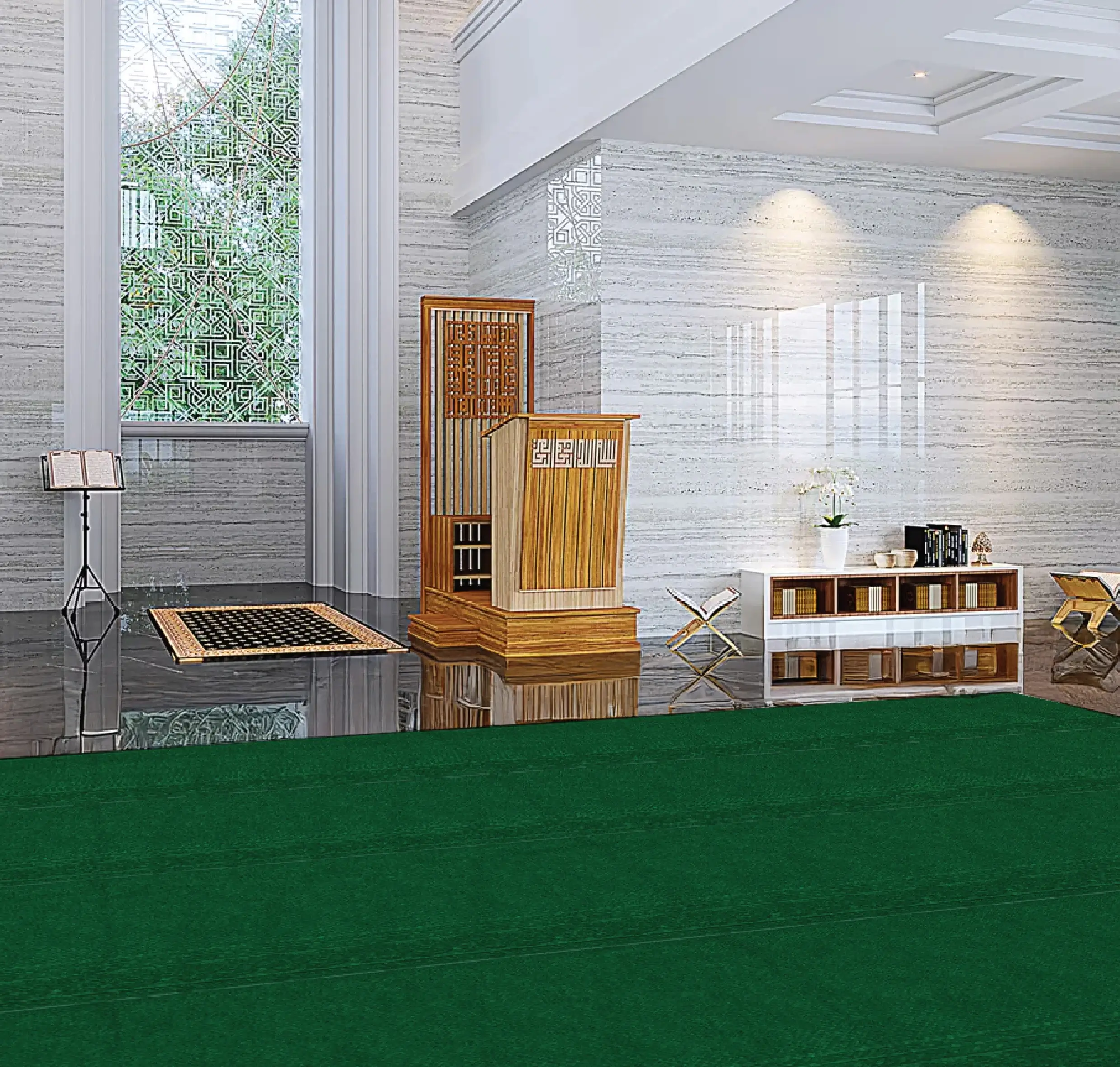 Mosque prayer space